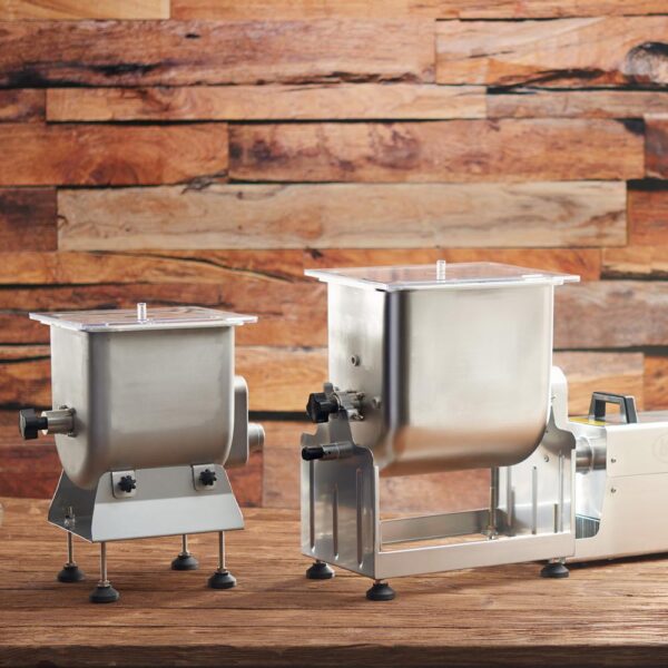 LEM Big Bite Stainless Steel Fixed Position Meat Stand Mixer 50 lbs. for Big Bite Grinders #12 head or larger