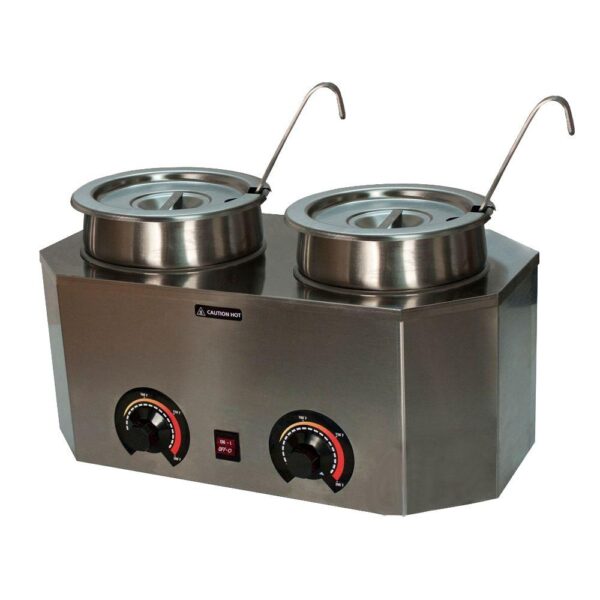 Paragon Pro-Style 6 L Dual Ladle Warmer with 2 Crocks