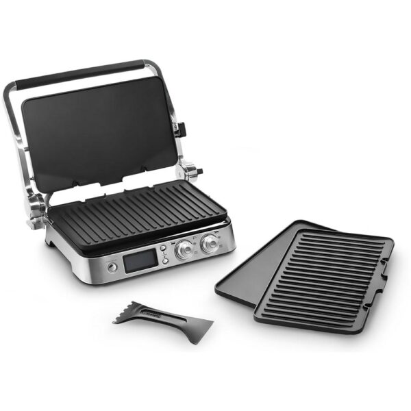 DeLonghi Livenza All-Day 130 sq. in. Stainless Steel Non-Stick Indoor Grill
