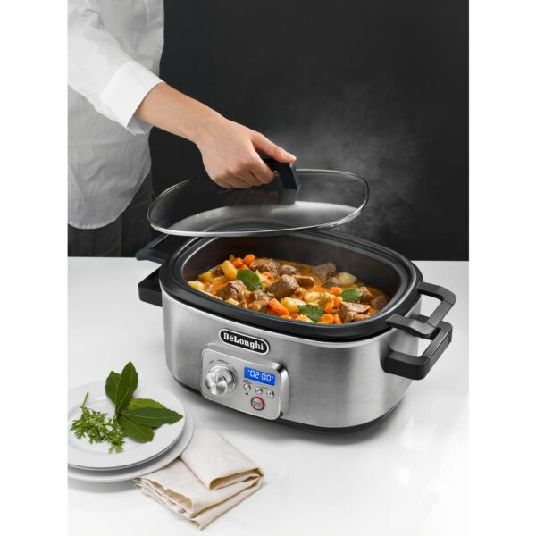 DeLonghi Livenza 6 Qt. Programmable Slow Cooker with Stovetop-Safe Pot