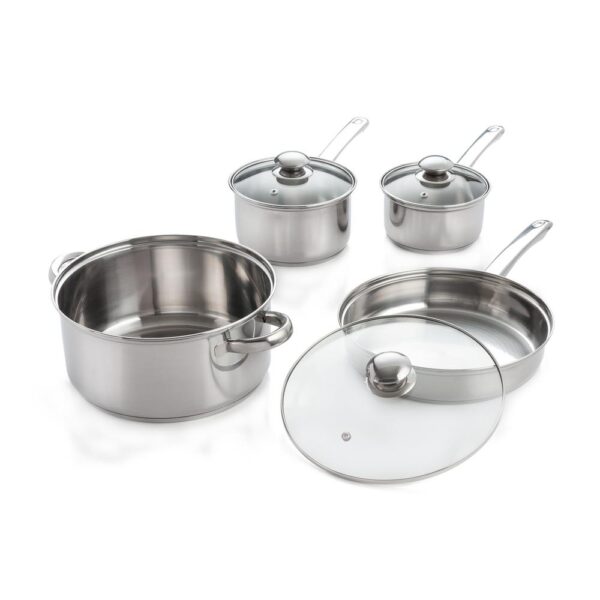 ExcelSteel 7-Piece Stainless Steel Cookware Set