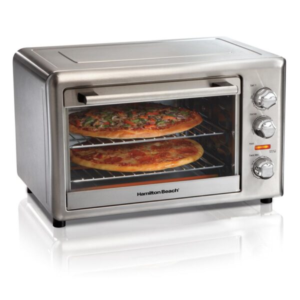 Hamilton Beach Countertop Stainless Steel Toaster Oven with Convection and Rotisserie