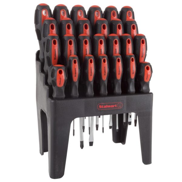 Stalwart Screwdriver Set with Stand and Magnetic Tips (26-Piece)