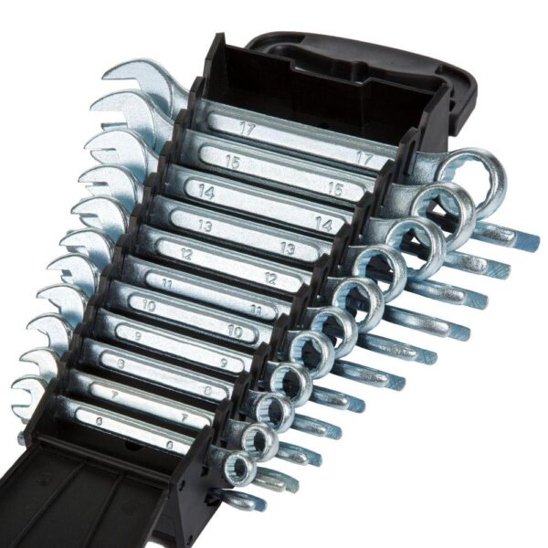 Stalwart Chrome SAE and Metric Wrench Set with Carry Case (22-Piece)