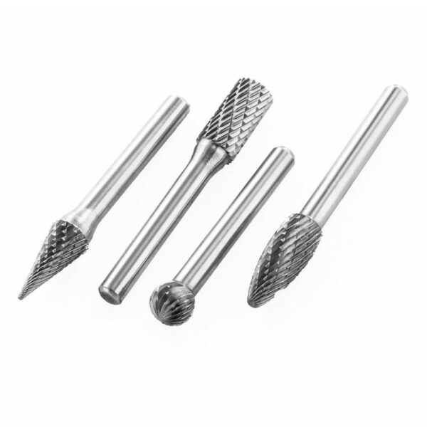 Stark 20-Piece Double Cut Carbide Rotary Burr Set Bits Tree Flame Cone Ball Oval Tapered