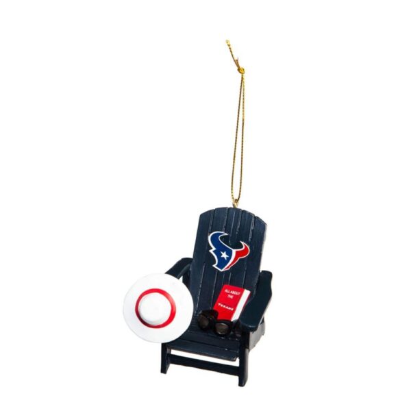 Team Sports America Houston Texans 3-1/2 in. NFL Adirondack Chair Christmas Ornament