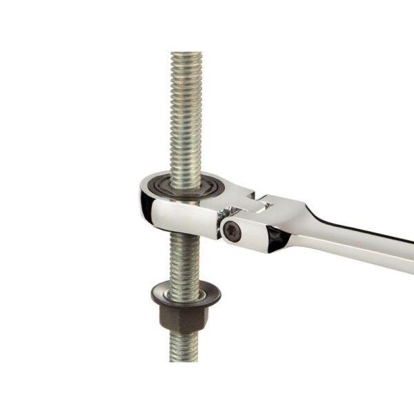 TEKTON 17 mm x 19 mm Flex-Head Ratcheting Box End Wrench
