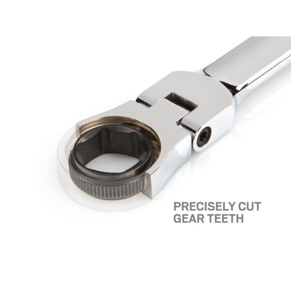 TEKTON 8-19 mm Flex-Head Ratcheting Box End Wrench Set (6-Piece)