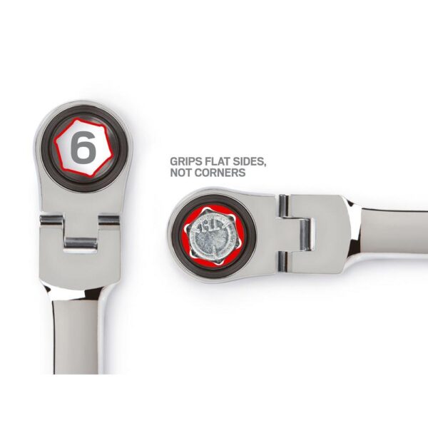 TEKTON 11/16 in. Flex-Head Ratcheting Combination Wrench