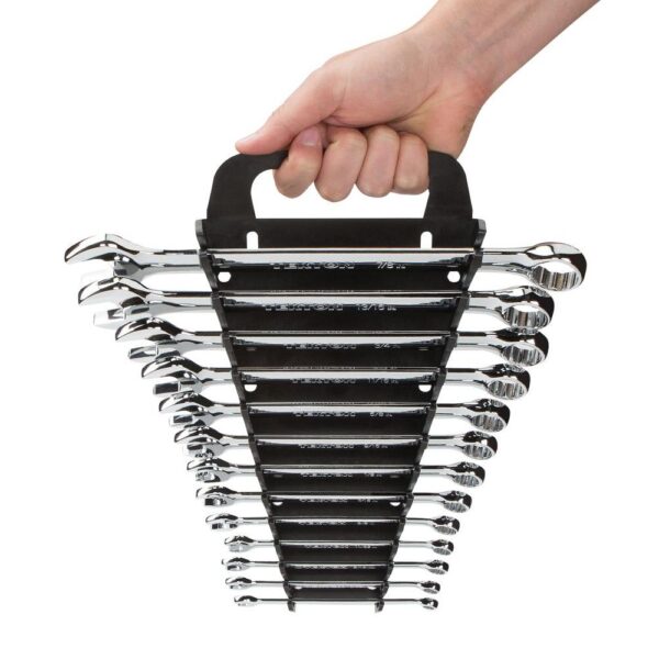 TEKTON 6.75 in. 13-Tool Store-and-Go Wrench Rack Keeper in Black