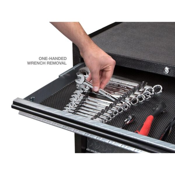 TEKTON 6.75 in. 13-Tool Store-and-Go Wrench Rack Keeper in Black