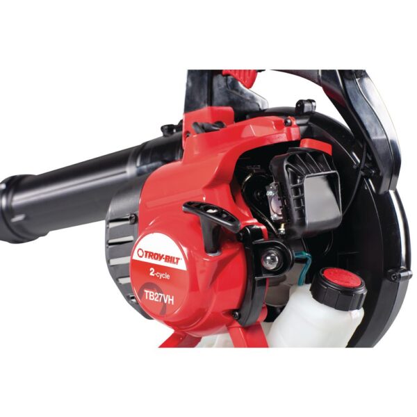 Troy-Bilt 205 MPH 450 CFM 27cc 2-Cycle Full-Crank Engine Gas Leaf Blower with Vacuum Kit Included