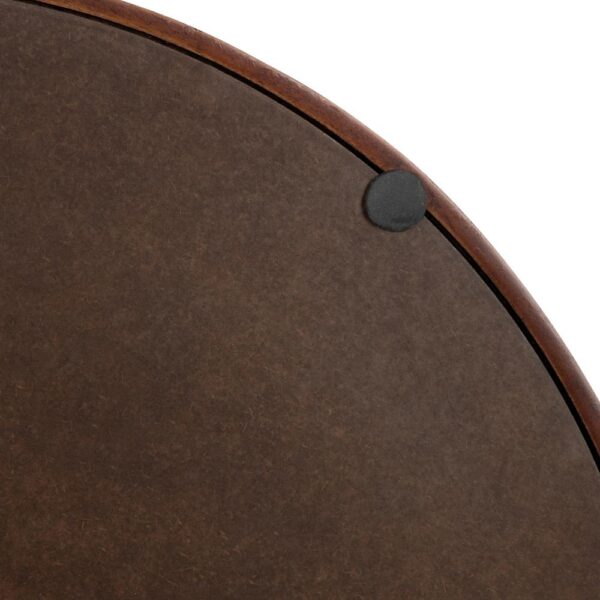 Kate and Laurel Lipton 18 in. x 3 in. x 18 in. Walnut Brown Decorative Tray