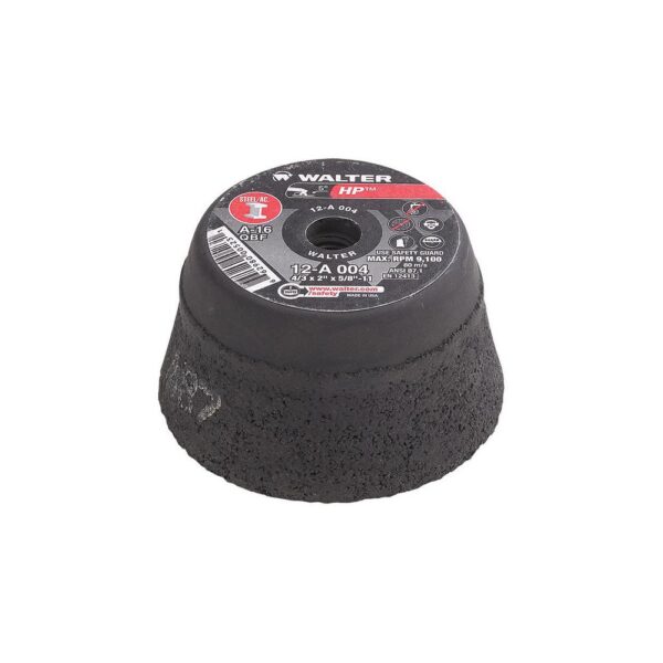 WALTER SURFACE TECHNOLOGIES HP Cup Wheel 4 in. x 5/8-11 in. Arbor