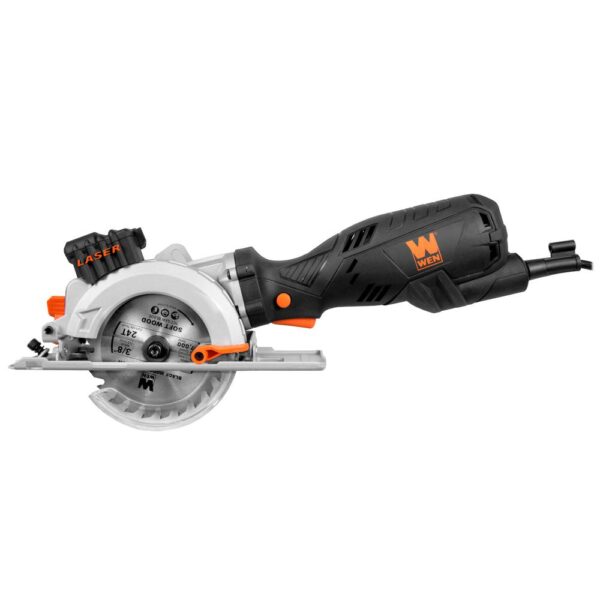 WEN 5 Amp 4-1/2 in. Beveling Compact Circular Saw with Laser and Carrying Case