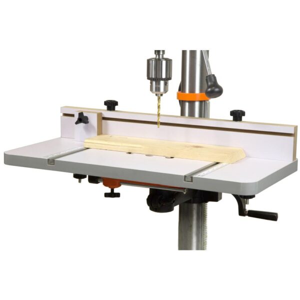 WEN 24 in. x 12 in. Drill Press Table with an Adjustable Fence and Stop Block