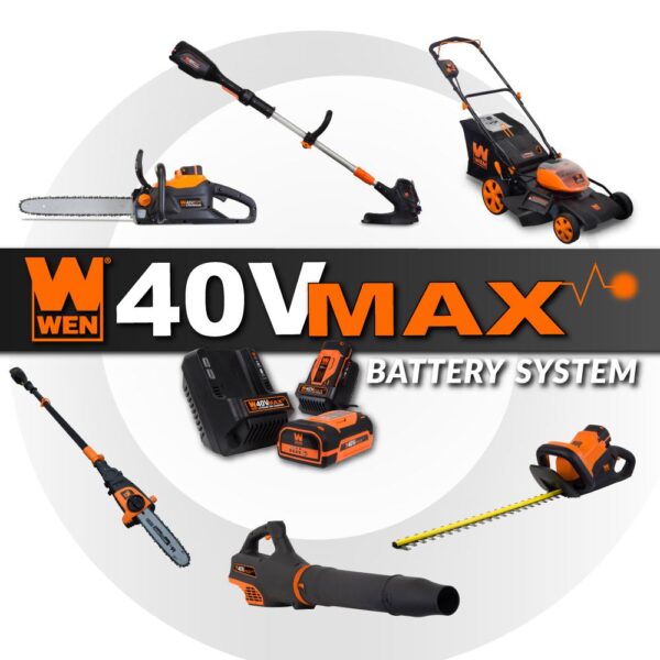 WEN 19 in. 40-Volt MAX Lithium-Ion Cordless Battery 3-in-1 Walk Behind Push Lawn Mower with 16 Gal. Bag (Tool-Only)
