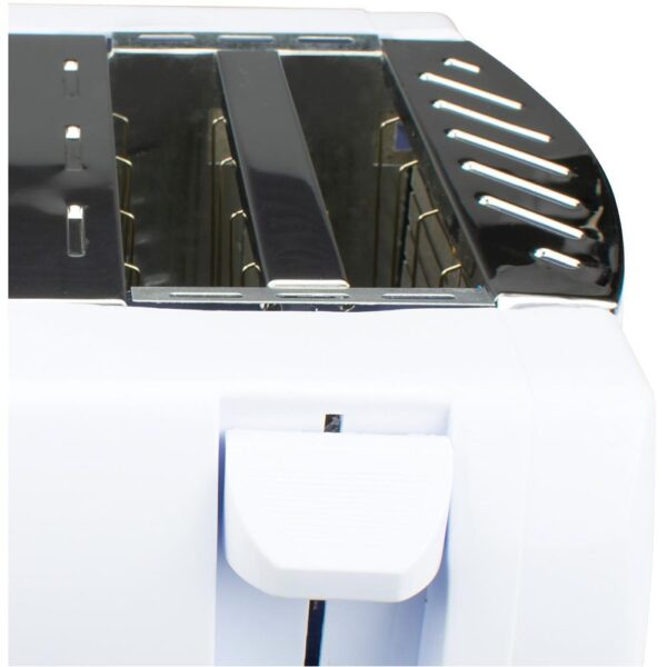 Brentwood Appliances 4-Slice White Toaster with Cool-Touch Exterior