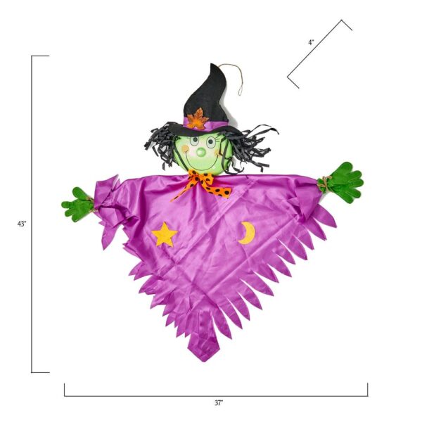 Worth Imports 43 in. Shiny Hanging Halloween Witch Figure (Set of 2)