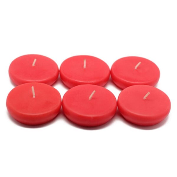 Zest Candle 2.25 in. Ruby Red Floating Candles (Box of 24)