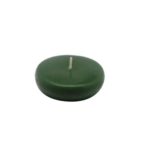 Zest Candle 2.25 in. Hunter Green Floating Candles (Box of 24)